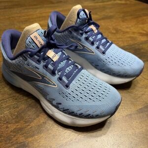Brooks Glycerin 20 Women Size 9 B Blissful Blue Lace Up Running Shoes